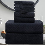 8 Piece Leave Bath Towel Set