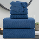 8 Piece Leave Bath Towel Set