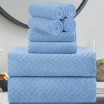 8 Piece Leave Bath Towel Set