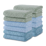Beartech Bath Towel Set 12 Pack Washcloths