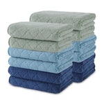 Beartech Bath Towel Set 12 Pack Washcloths