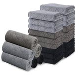 Beartech Bath Towel Set 24 Pack Washcloths