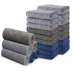 Beartech Bath Towel Set 24 Pack Washcloths