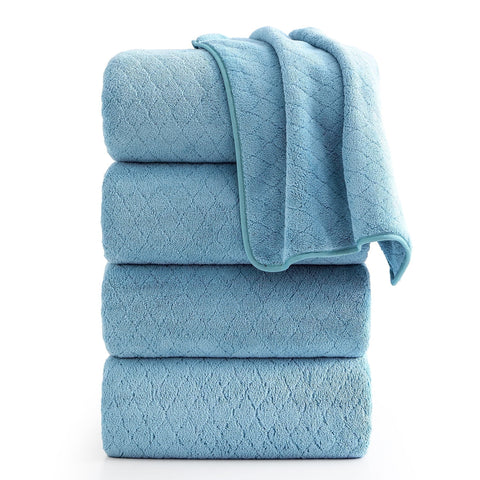 Beartech 4 Pack Microfiber Bath Towels Set