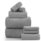 Beartech 8 Piece Microfiber Bath Towels Set