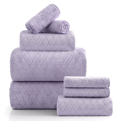Beartech 8 Piece Microfiber Bath Towels Set