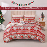 Christmas Quilts Set Twin/Queen/King Size Quilt Microfiber Bedspread Coverlet Set