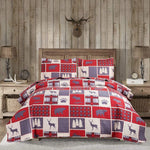 Bear Deer Quilts Set Twin/Queen/King Size Bedspread Soft Microfiber Coverlet