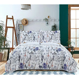 Floral Deer Quilts Set Twin/Queen/King Size Bedspread Soft Microfiber Coverlet