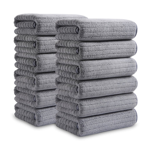 Bath Towel Set 12 Pack Hand Towel