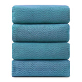 Covina Home 4 Pcs Bath Towel Set Light Green Microfiber Bathroom Towel Set Ultra Soft Plush Oversized Towels Adult Luxury Bath Sheet