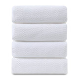 Covina Home 4 Pcs Bath Towel Set Light Green Microfiber Bathroom Towel Set Ultra Soft Plush Oversized Towels Adult Luxury Bath Sheet