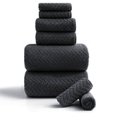 Covina Home 8-Pack Bath Towel Set, Oversized Ultra Soft Microfiber Bathroom Towel Set Adult Luxury Lightweight Cozy Collection