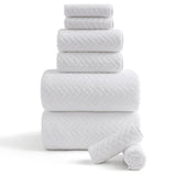 Covina Home 8-Pack Bath Towel Set, Oversized Ultra Soft Microfiber Bathroom Towel Set Adult Luxury Lightweight Cozy Collection