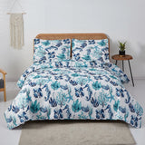Ocean Quilts Set Twin/Queen/King Size Bedspread Soft Microfiber Coverlet