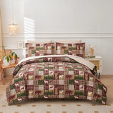 3/7-Piece Comforter Set - Bed in a Bag with Flat Sheet, Fitted Sheet, Pillowcases & Shams
