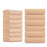 Jessy Home 12 Pack Hand Towel Set 16"x31" Soft Highly Absorbent Quick Dry Bathroom Bath Hand Towels Microfiber Plush Towels