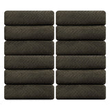 Jessy Home 12 Pack Hand Towel Set 16"x31" Soft Highly Absorbent Quick Dry Bathroom Bath Hand Towels Microfiber Plush Towels
