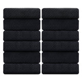 Jessy Home 12 Pack Hand Towel Set 16"x31" Soft Highly Absorbent Quick Dry Bathroom Bath Hand Towels Microfiber Plush Towels