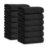 Jessy Home 12 Pack Hand Towel Set 16"x31" Soft Highly Absorbent Quick Dry Bathroom Towels 600 GSM Microfiber Plush Towels