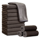 Jessy Home 12 Pack Washcloths for Bathroom 13x13 Inch Ultra Soft Hand Face Towels