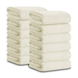 Jessy Home 12 Pack Hand Towel Set 16"x31" Soft Highly Absorbent Quick Dry Bathroom Towels 600 GSM Microfiber Plush Towels