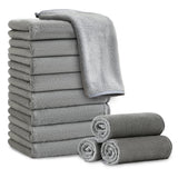 Jessy Home 12 Pack Washcloths for Bathroom 13x13 Inch Ultra Soft Hand Face Towels