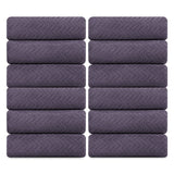 Jessy Home 12 Pack Hand Towel Set 16"x31" Soft Highly Absorbent Quick Dry Bathroom Bath Hand Towels Microfiber Plush Towels