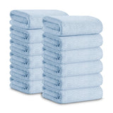 Jessy Home 12 Pack Hand Towel Set 16"x31" Soft Highly Absorbent Quick Dry Bathroom Towels 600 GSM Microfiber Plush Towels