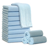 Jessy Home 12 Pack Washcloths for Bathroom 13x13 Inch Ultra Soft Hand Face Towels