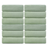 Jessy Home 12 Pack Hand Towel Set 16"x31" Soft Highly Absorbent Quick Dry Bathroom Bath Hand Towels Microfiber Plush Towels