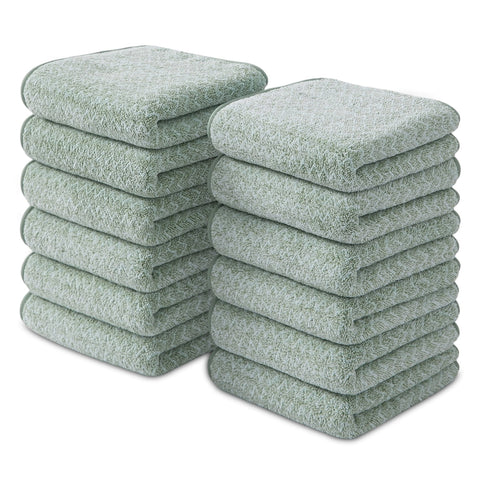 12 Pack Washcloths Towel Set