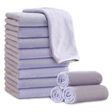 Jessy Home 12 Pack Washcloths for Bathroom 13x13 Inch Ultra Soft Hand Face Towels