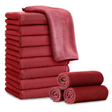 Jessy Home 12 Pack Washcloths for Bathroom 13x13 Inch Ultra Soft Hand Face Towels