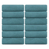 Jessy Home 12 Pack Hand Towel Set 16"x31" Soft Highly Absorbent Quick Dry Bathroom Bath Hand Towels Microfiber Plush Towels