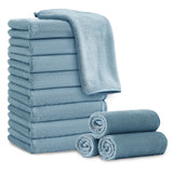 Jessy Home 12 Pack Washcloths for Bathroom 13x13 Inch Ultra Soft Hand Face Towels