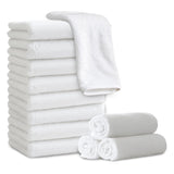 Jessy Home 12 Pack Washcloths for Bathroom 13x13 Inch Ultra Soft Hand Face Towels