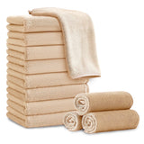 Jessy Home 12 Pack Washcloths for Bathroom 13x13 Inch Ultra Soft Hand Face Towels