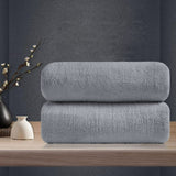 2 Pack Home Collection Ultra Soft Cozy Towels 700 GSM Plush Towel Set
