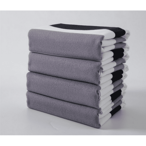 Beach Towel-Gray Black