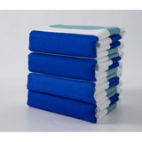 Beach Towel-Navy Cyan