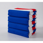 Beach Towel-Navy Red