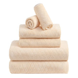 Jessy Home 6 Piece Bath Towel Set Soft Towel Set for Bathroom-2 Bath Towels, 2 Hand Towels, 2 Washcloths Highly Absorbent Bath Sheet for Hotel & Spa