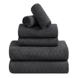 Jessy Home 6 Piece Bath Towel Set Soft Towel Set for Bathroom-2 Bath Towels, 2 Hand Towels, 2 Washcloths Highly Absorbent Bath Sheet for Hotel & Spa