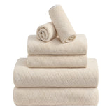 Jessy Home 6 Piece Bath Towel Set Soft Towel Set for Bathroom-2 Bath Towels, 2 Hand Towels, 2 Washcloths Highly Absorbent Bath Sheet for Hotel & Spa
