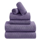 Jessy Home 6 Piece Bath Towel Set Soft Towel Set for Bathroom-2 Bath Towels, 2 Hand Towels, 2 Washcloths Highly Absorbent Bath Sheet for Hotel & Spa