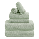 Jessy Home 6 Piece Bath Towel Set Soft Towel Set for Bathroom-2 Bath Towels, 2 Hand Towels, 2 Washcloths Highly Absorbent Bath Sheet for Hotel & Spa