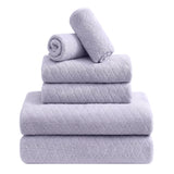 Jessy Home 6 Piece Bath Towel Set Soft Towel Set for Bathroom-2 Bath Towels, 2 Hand Towels, 2 Washcloths Highly Absorbent Bath Sheet for Hotel & Spa
