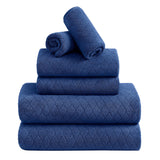 Jessy Home 6 Piece Bath Towel Set Soft Towel Set for Bathroom-2 Bath Towels, 2 Hand Towels, 2 Washcloths Highly Absorbent Bath Sheet for Hotel & Spa