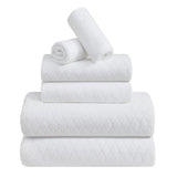 Jessy Home 6 Piece Bath Towel Set Soft Towel Set for Bathroom-2 Bath Towels, 2 Hand Towels, 2 Washcloths Highly Absorbent Bath Sheet for Hotel & Spa